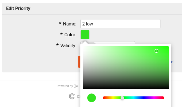 Priority colors