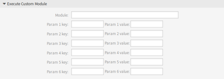 Job Settings - Execute Custom Module