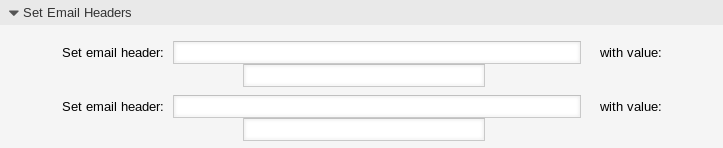 Postmaster Filter Settings - Set Email Headers