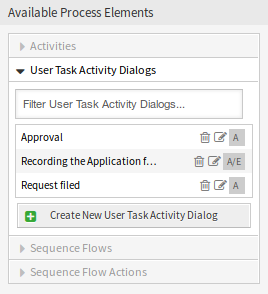 Book Ordering - User Task Activity Dialogs