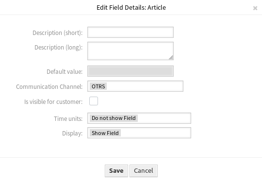 Book Ordering - Edit User Task Activity Dialog Fields